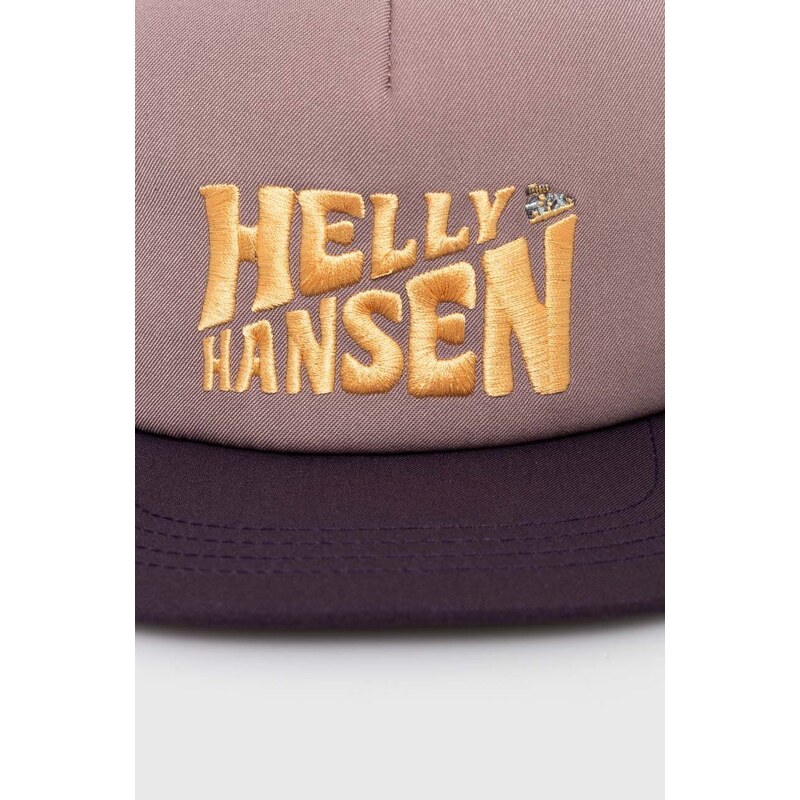 Helly Hansen șapcă culoarea alb, cu imprimeu 67155