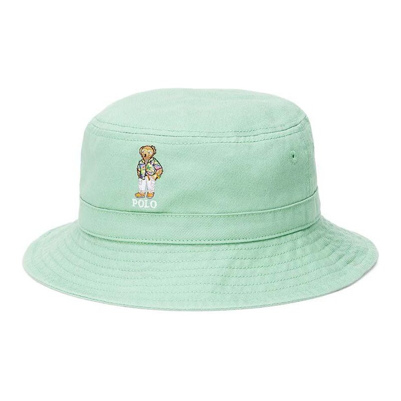 Polo Ralph Lauren pălărie din bumbac pentru copii culoarea verde, bumbac