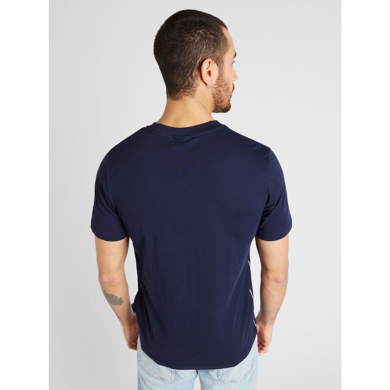 NAPAPIJRI Tricou 'S-Aylmer' albastru marin / roșu deschis / alb