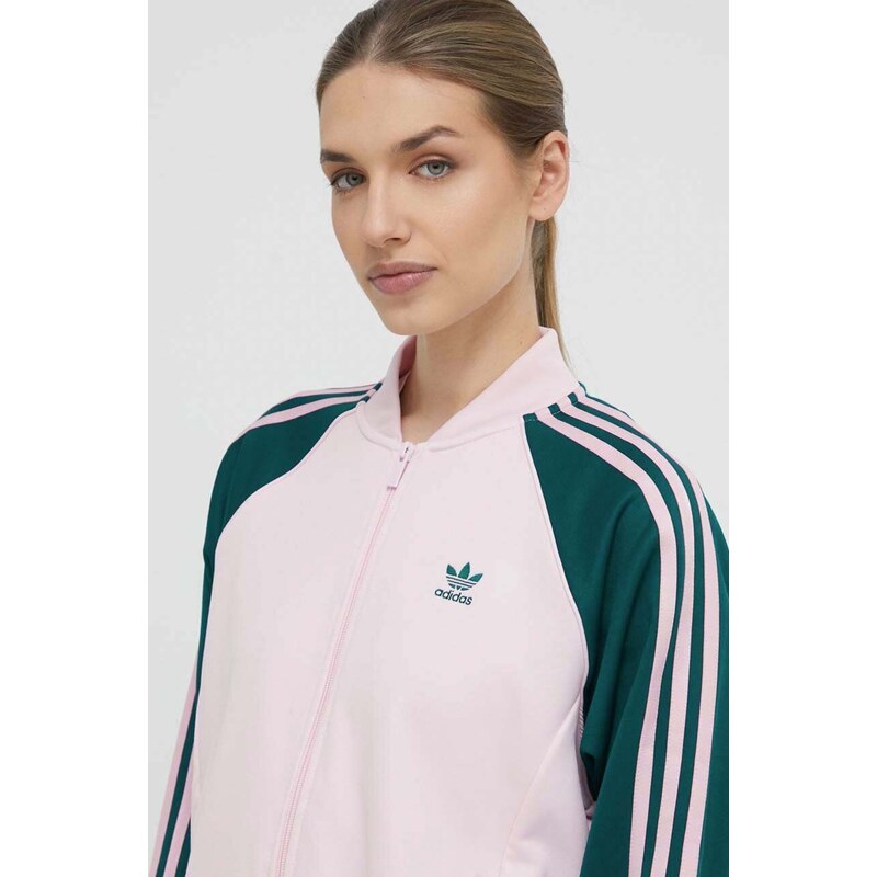 adidas Originals bluză femei, culoarea roz, cu model IM9821