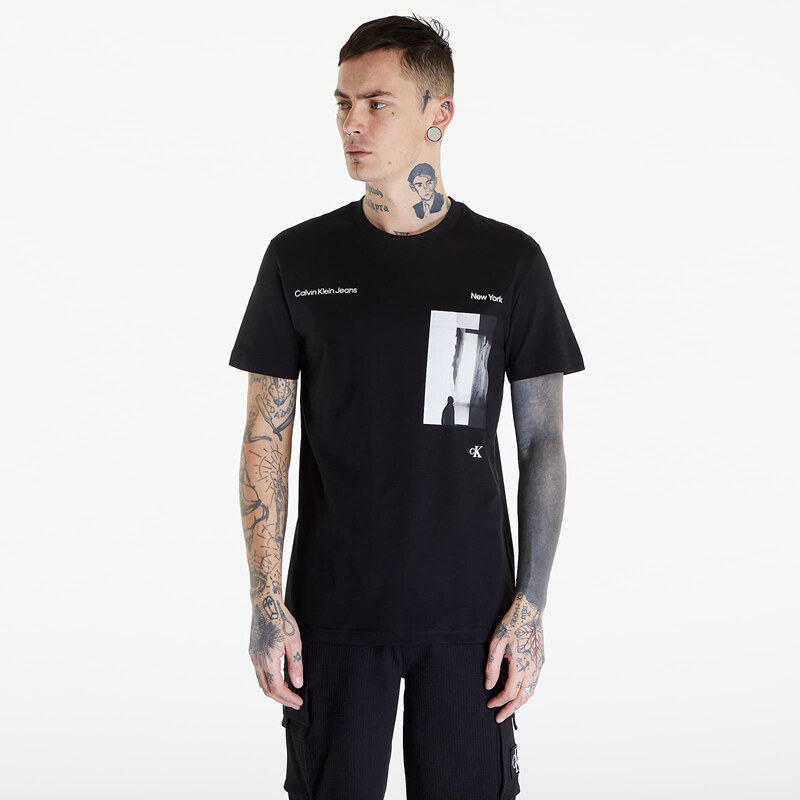 Tricou pentru bărbați Calvin Klein Jeans Serenity Multi Graphic Black