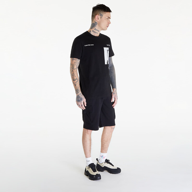Tricou pentru bărbați Calvin Klein Jeans Serenity Multi Graphic Black