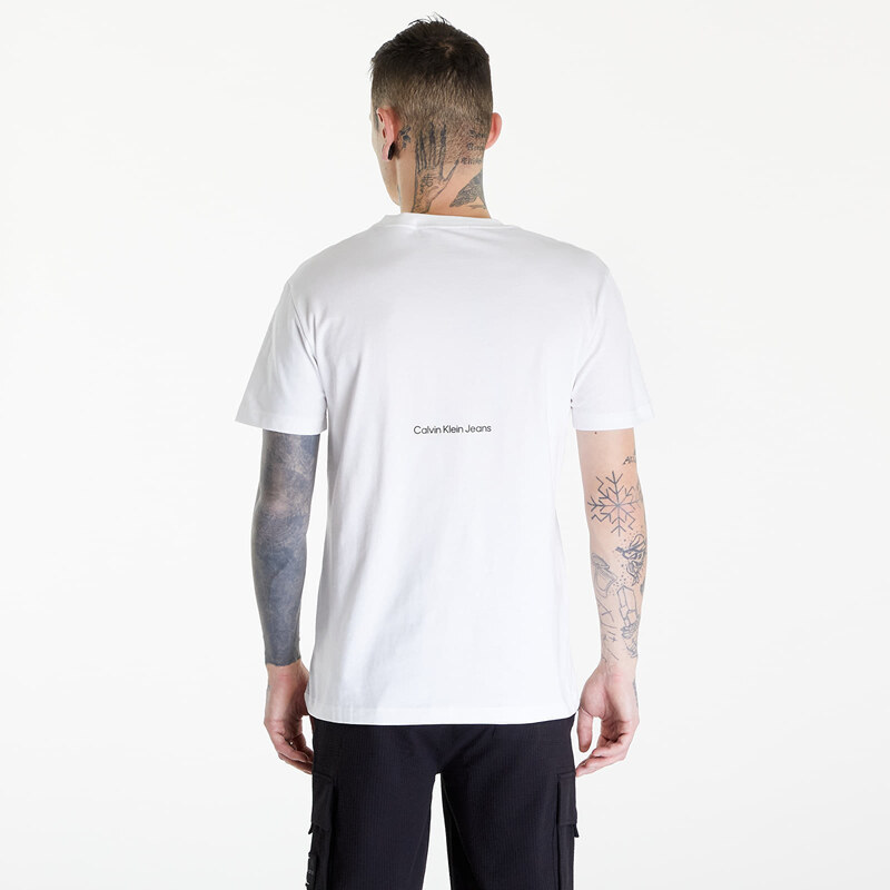 Tricou pentru bărbați Calvin Klein Jeans Serenity Multi Graphic White