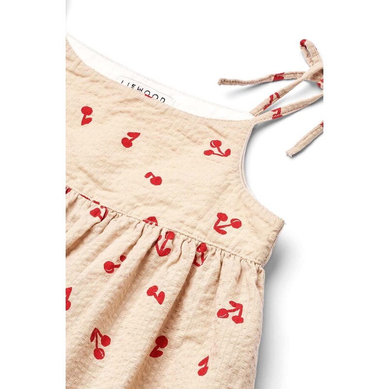 Liewood rochie din bumbac pentru copii Eli Printed Dress culoarea rosu, mini, evazati