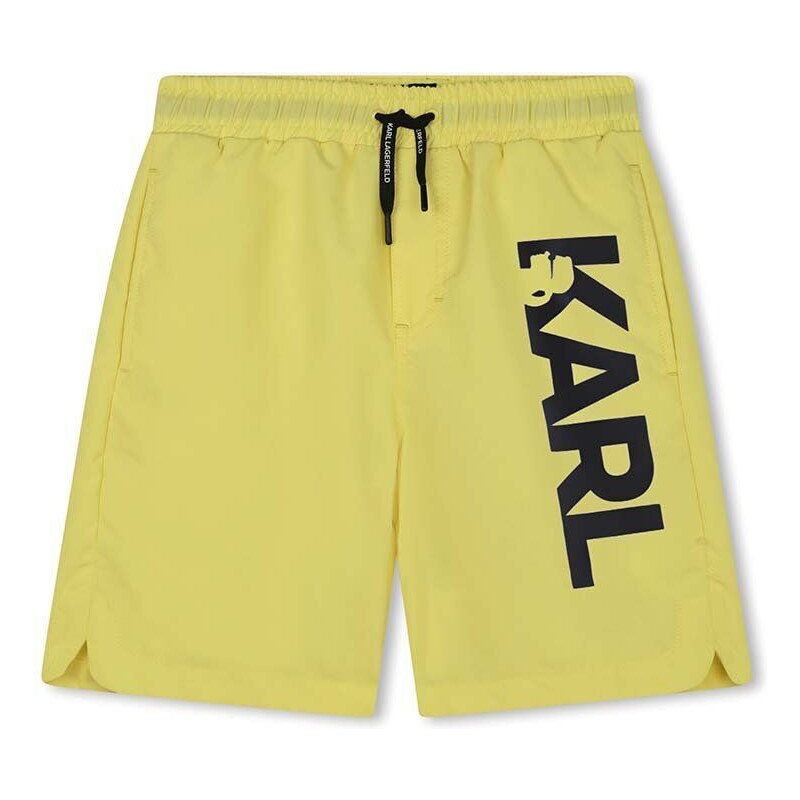 Karl Lagerfeld pantaloni scurti de baie copii culoarea galben