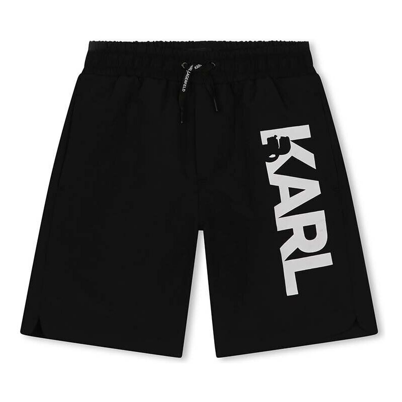 Karl Lagerfeld pantaloni scurti de baie copii culoarea negru