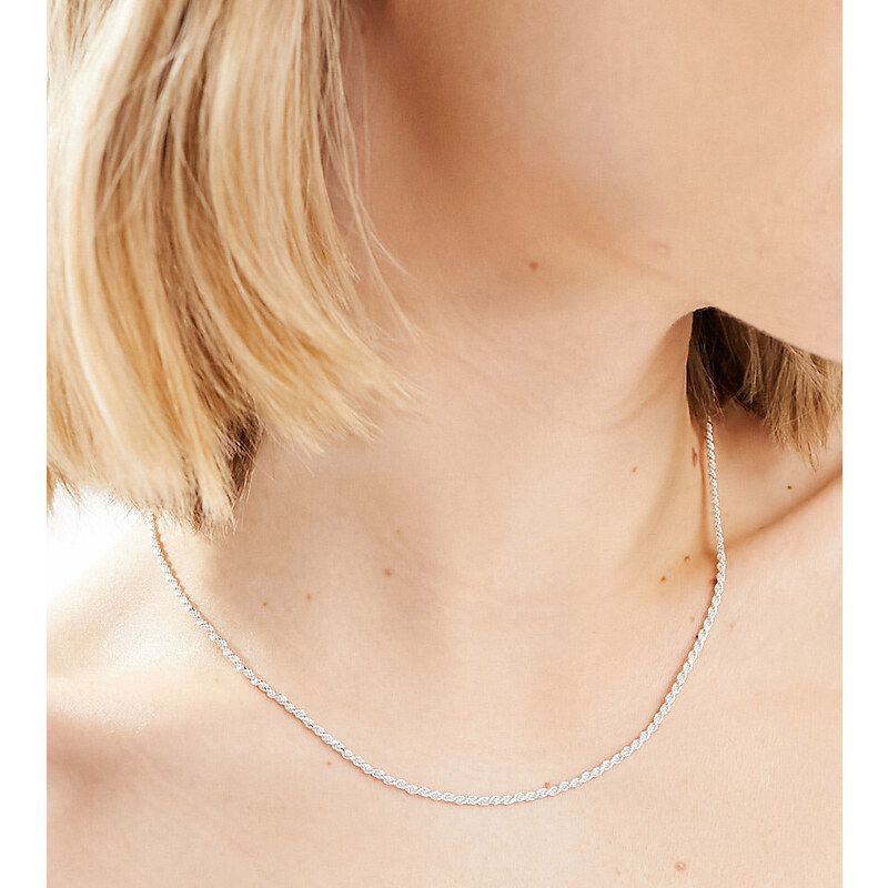 Seol + Gold sterling silver twisted rope chain necklace