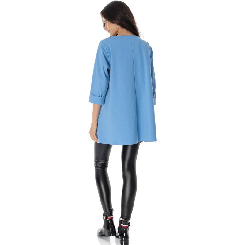 Bluza casual oversize, bleu ROH BR2753