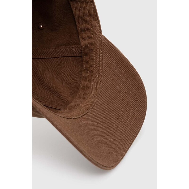 Carhartt WIP șapcă de baseball din bumbac Madison Logo Cap culoarea maro, neted, I023750.22UXX