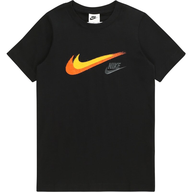 Nike Sportswear Tricou galben / gri argintiu / portocaliu / negru
