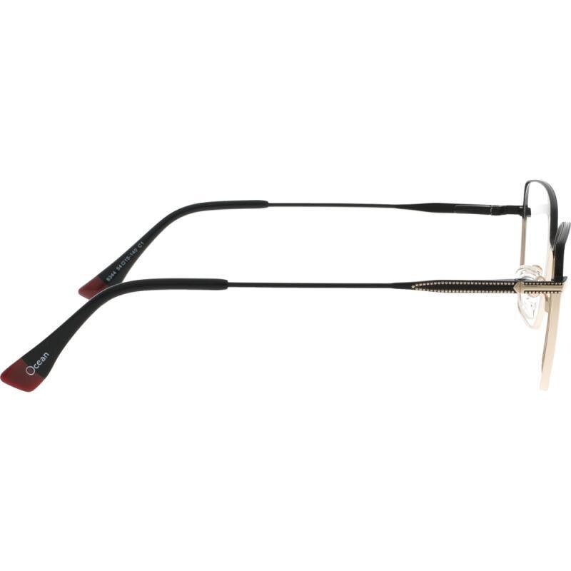 Rame ochelari de vedere, Ocean, 8344 C1, rectangulari, negru, metal, 54 mm x 15 mm x 140 mm