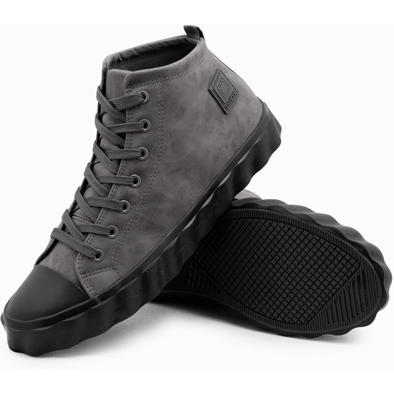Ombre Pantofi sport de top pentru bărbați - gri închis V2 OM-FOTH-0126