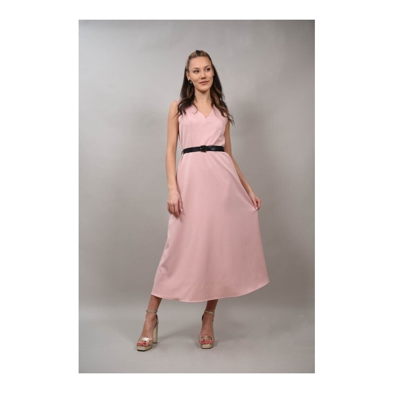 FashionLand ROCHIE LUNGA IN STIL FORMAL CU CUREA IN TALIE BARESSA