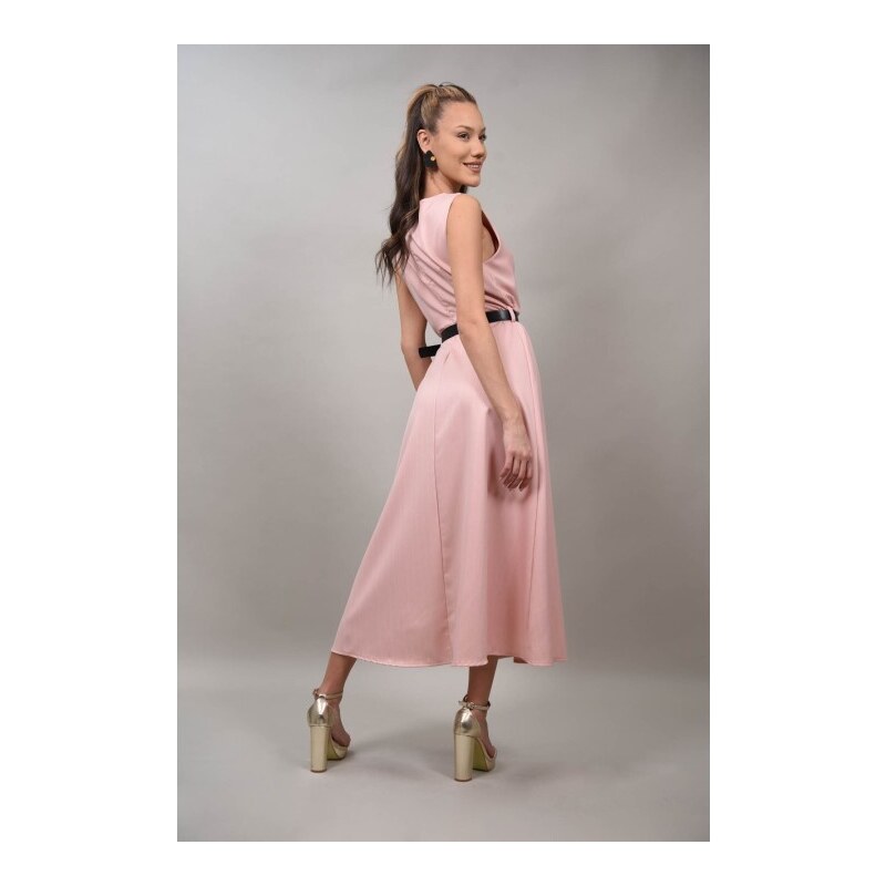 FashionLand ROCHIE LUNGA IN STIL FORMAL CU CUREA IN TALIE BARESSA