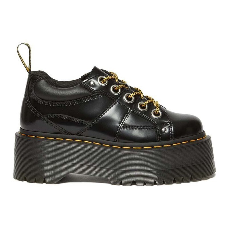 Dr. Martens pantofi de piele 5i Quad Max femei, culoarea negru, cu platforma, DM31423001