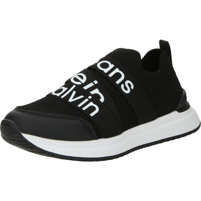 Calvin Klein Jeans Pantofi sport negru / alb