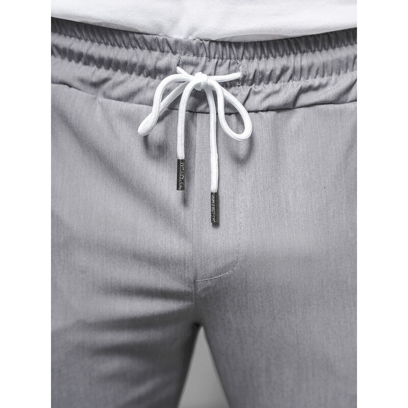 Pantaloni chino bărbaţi gri OZONEE O/1410SP