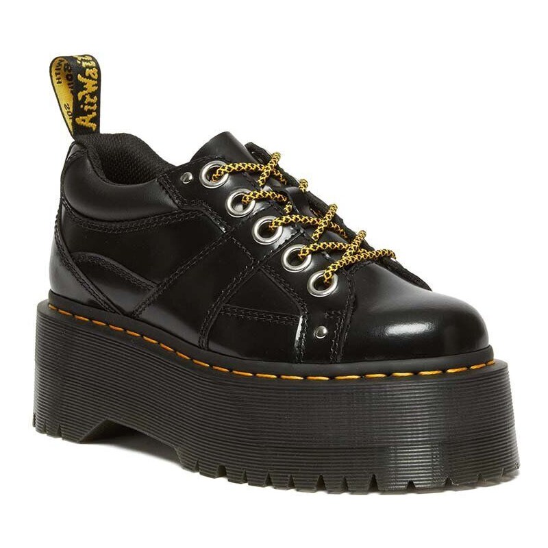 Dr. Martens pantofi de piele 5i Quad Max femei, culoarea negru, cu platforma, DM31423001
