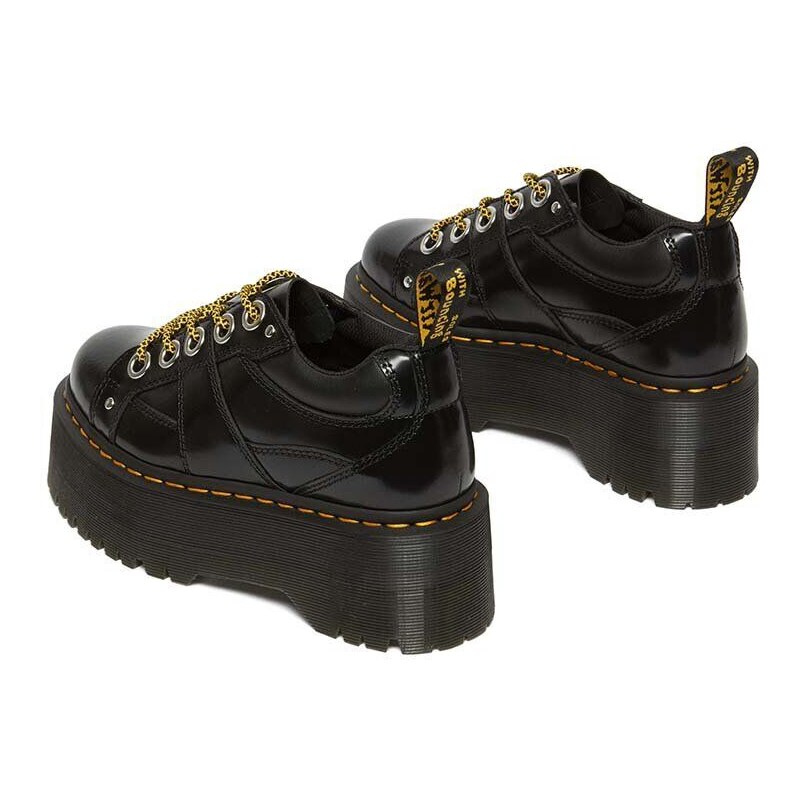 Dr. Martens pantofi de piele 5i Quad Max femei, culoarea negru, cu platforma, DM31423001
