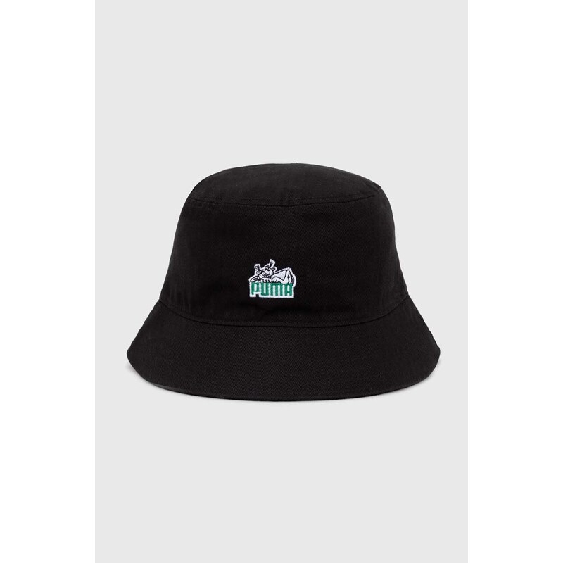 Puma pălărie din bumbac Skate Bucket culoarea negru, bumbac, 025133 25133