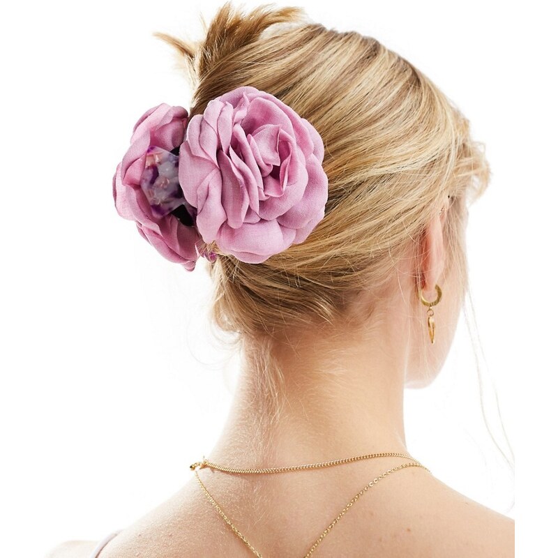 SUI AVA corsage hair claw clip in pink