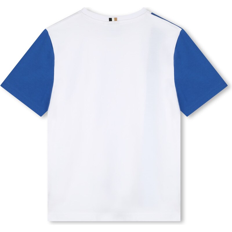 BOSS Kidswear Tricou albastru marin / albastru regal / albastru deschis / alb