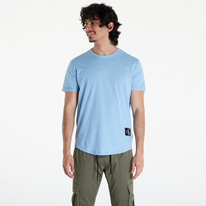 Tricou pentru bărbați Calvin Klein Jeans Cotton Badge T-Shirt Dusk Blue