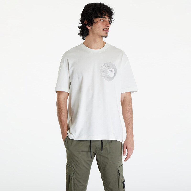 Tricou pentru bărbați Calvin Klein Jeans Circle Frequency Logo T-Shirt Icicle