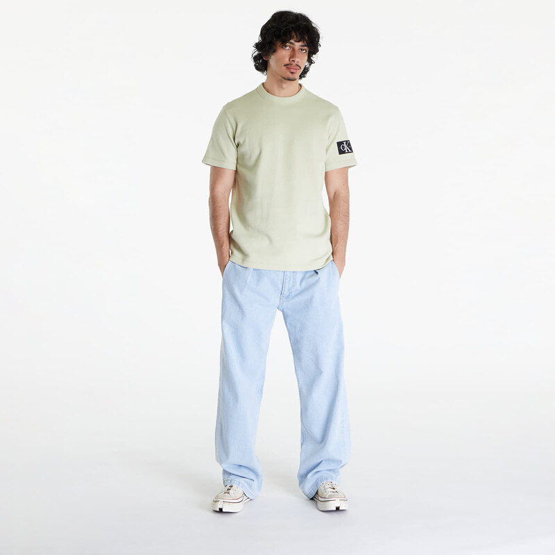 Tricou pentru bărbați Calvin Klein Jeans Cotton Waffle T-Shirt Green Haze