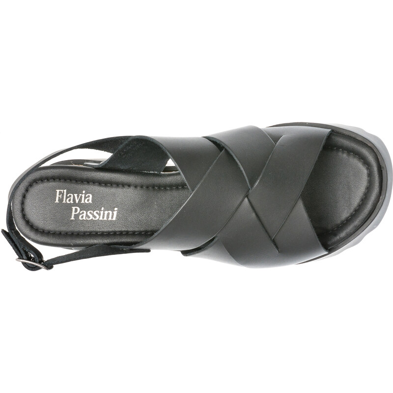 Sandale casual FLAVIA PASSINI negre, 353003, din piele naturala