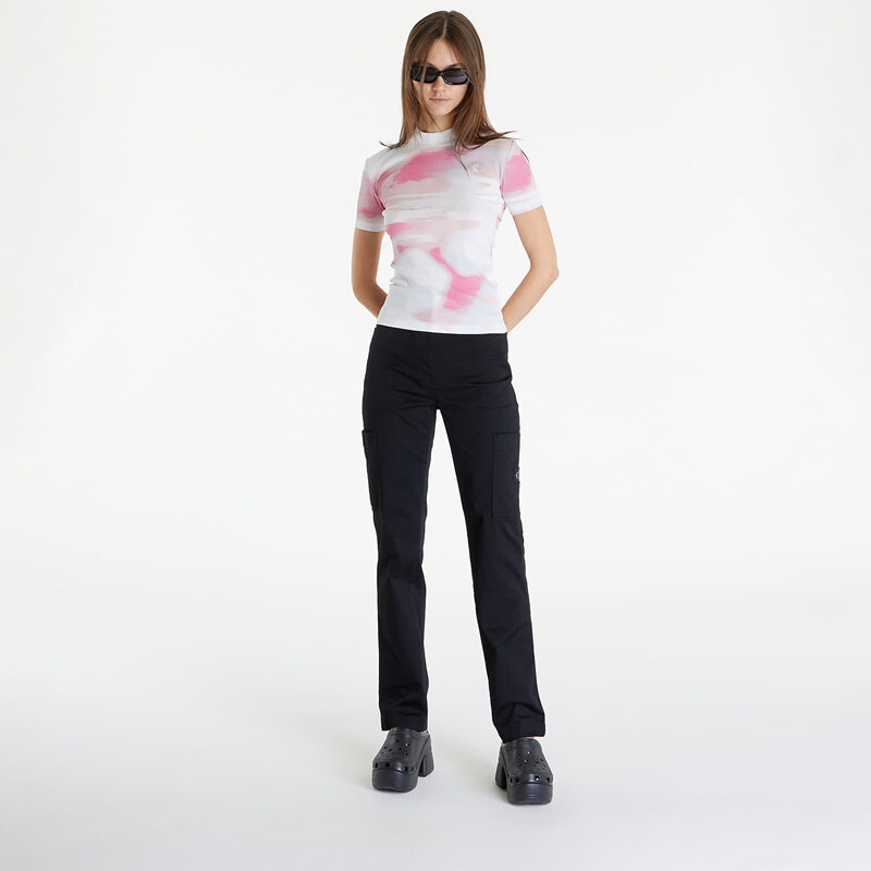 Tricou pentru femei Calvin Klein Jeans Rib Tee White