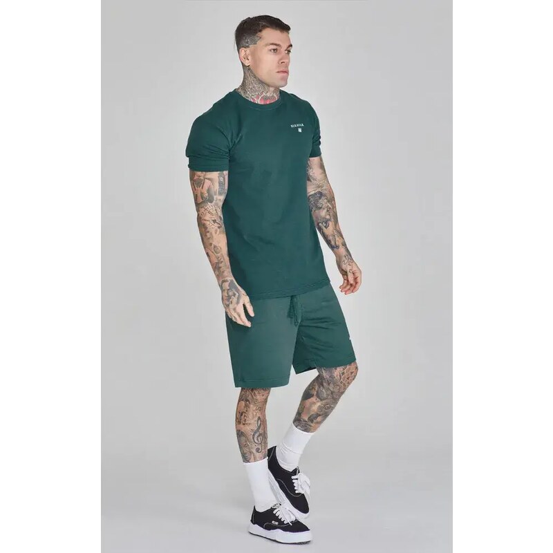 Set SIKSILK Shorts and Tshirt green