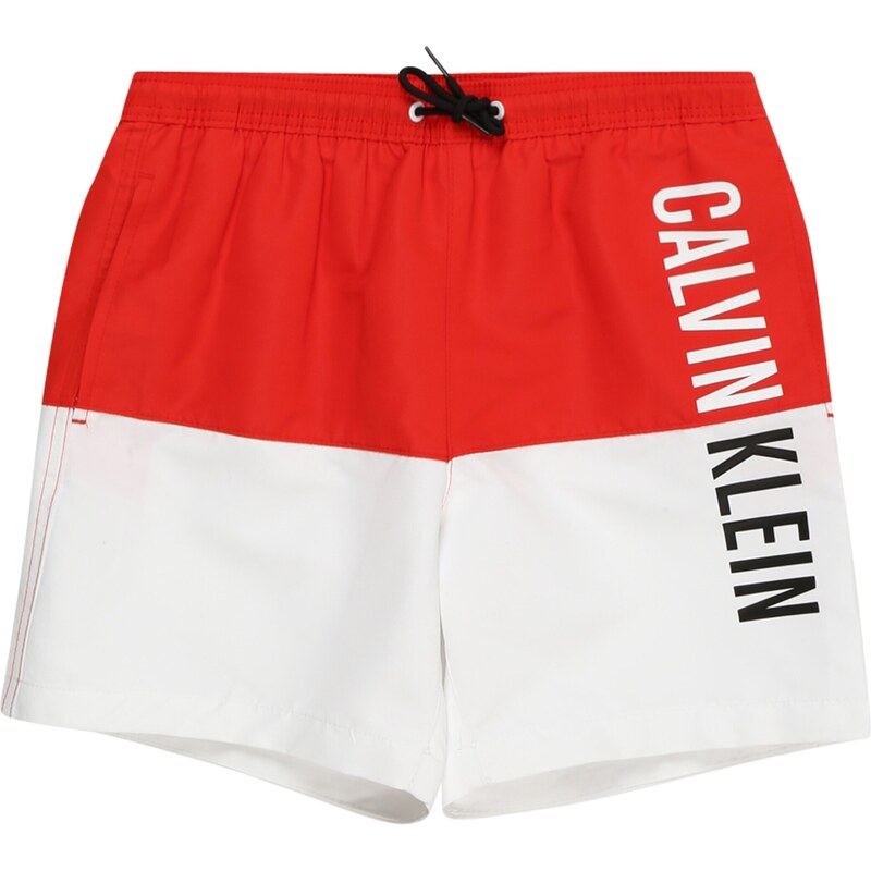 Calvin Klein Swimwear Șorturi de baie 'Intense Power ' roșu / negru / alb