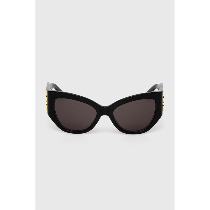Balenciaga ochelari de soare femei, culoarea negru, BB0322S