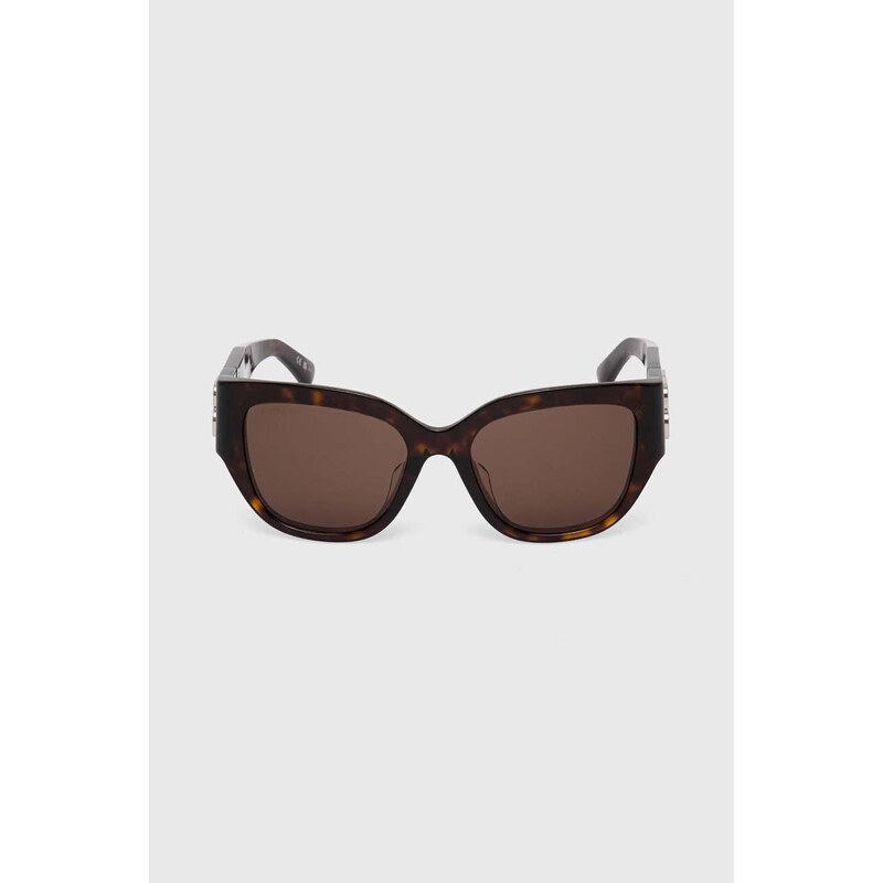 Balenciaga ochelari de soare femei, culoarea maro, BB0323SK
