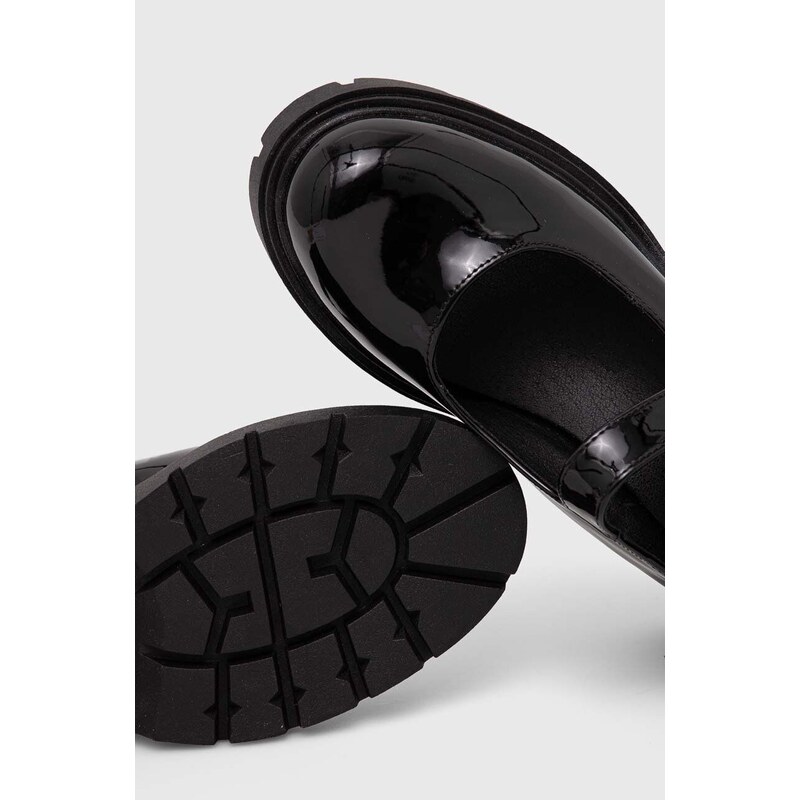 Answear Lab pantof femei, culoarea negru, cu toc plat
