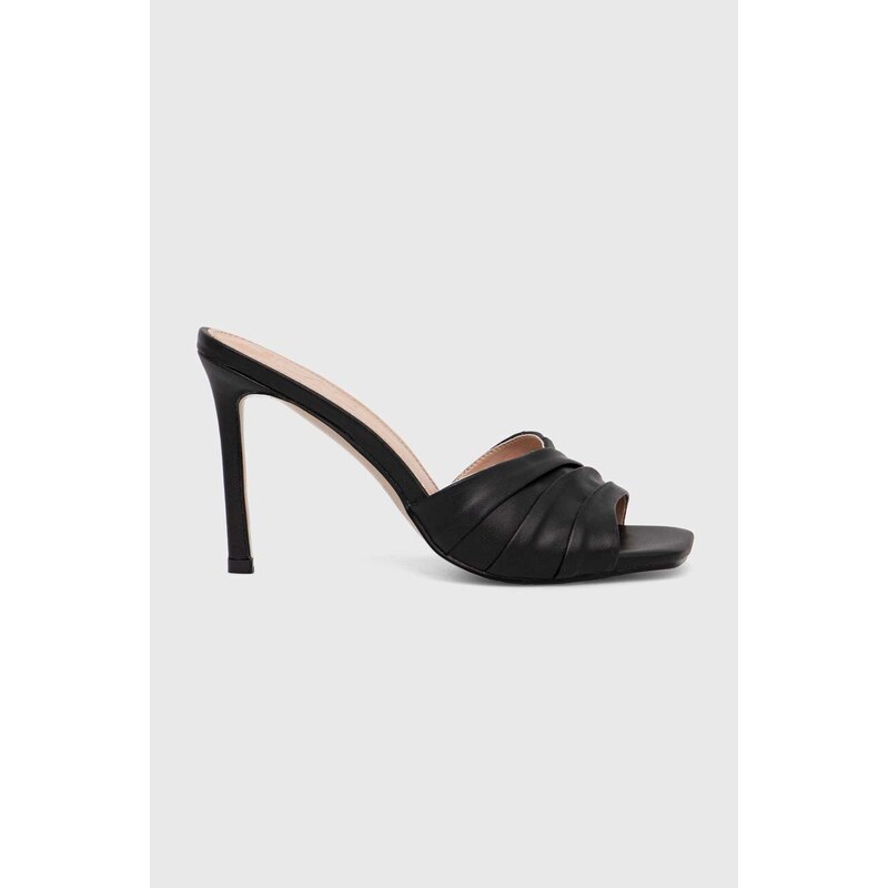 Answear Lab papuci femei, culoarea negru, cu toc cui
