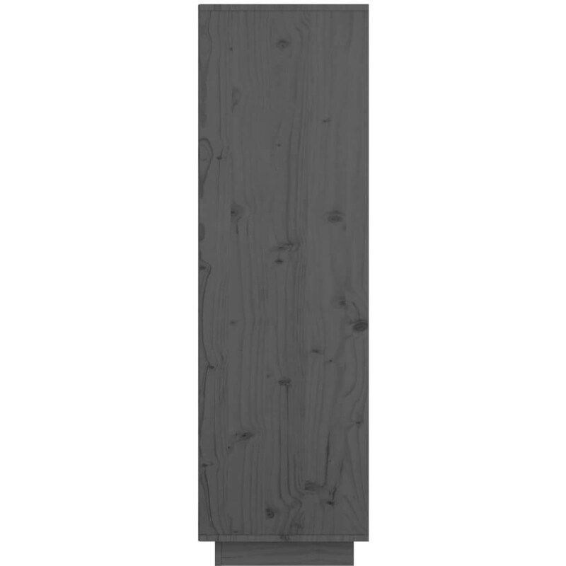 OrlandoKids Dulap inalt, gri, 74x35x117 cm, lemn masiv de pin