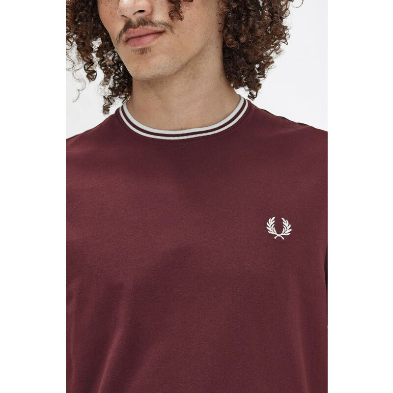 FRED PERRY T-Shirt M1588-Q124 597 oxblood