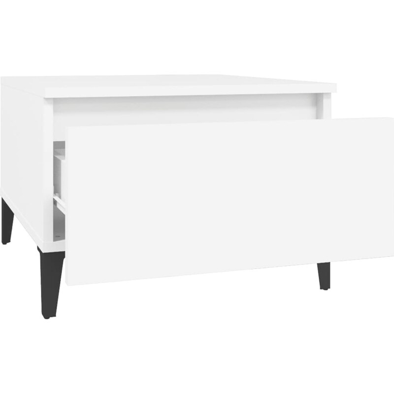 OrlandoKids Mese laterale, 2 buc., alb, 50x46x35 cm, lemn compozit