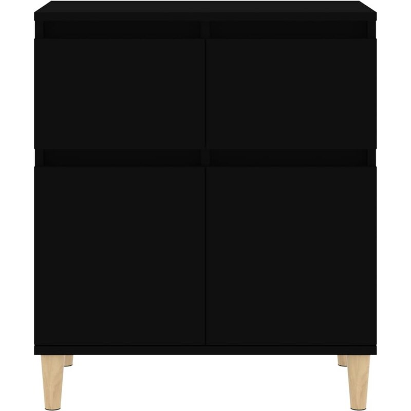 OrlandoKids Servanta, negru, 60x35x70 cm, lemn prelucrat