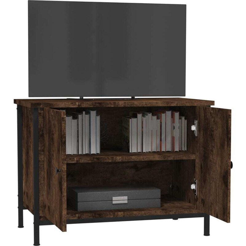 OrlandoKids Comoda TV cu usi, stejar maro, 60x35x45 cm, lemn prelucrat