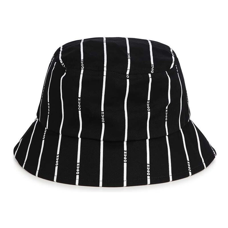 HUGO pălărie din bumbac pentru copii culoarea negru, bumbac