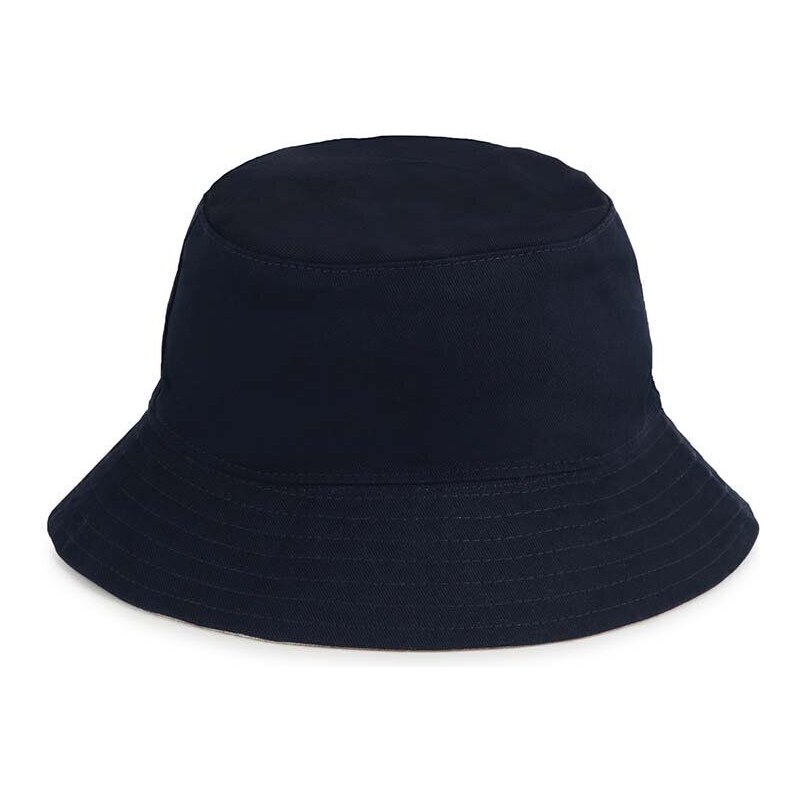 BOSS pălărie reversibilă din bumbac pentru copii culoarea albastru marin, bumbac