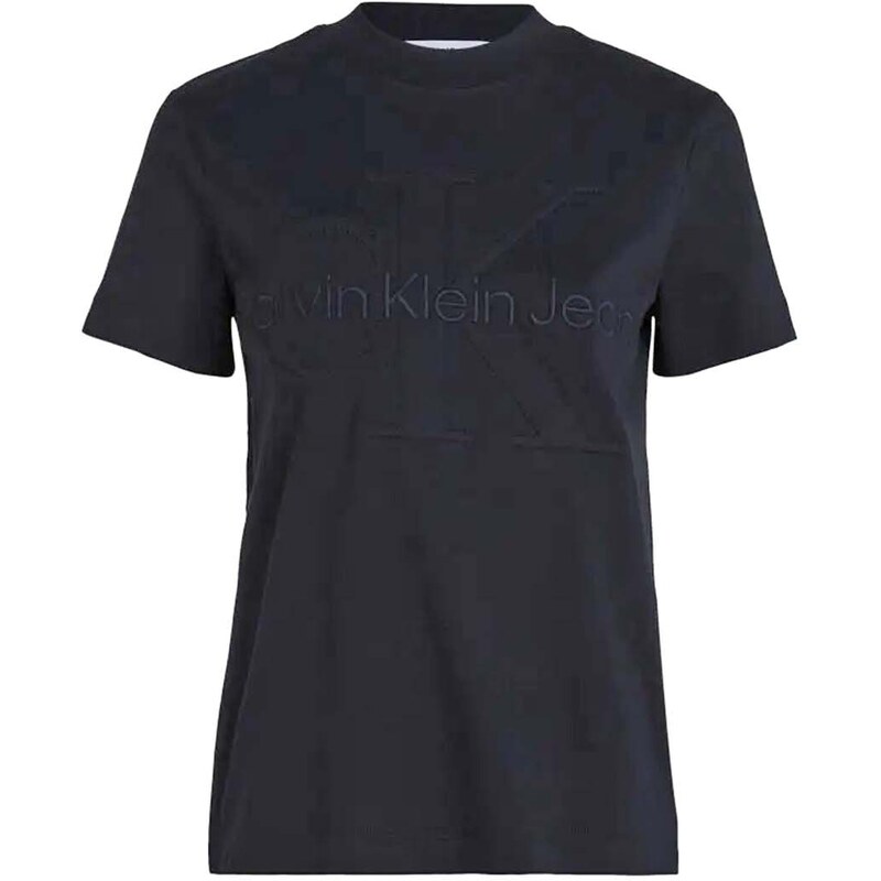 CALVIN KLEIN T-Shirt Premium Monologo Tee J20J223362 BEH ck black