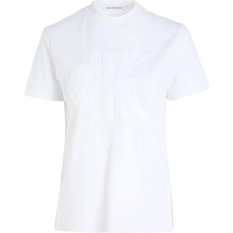 CALVIN KLEIN T-Shirt Premium Monologo Tee J20J223362 YAF bright white