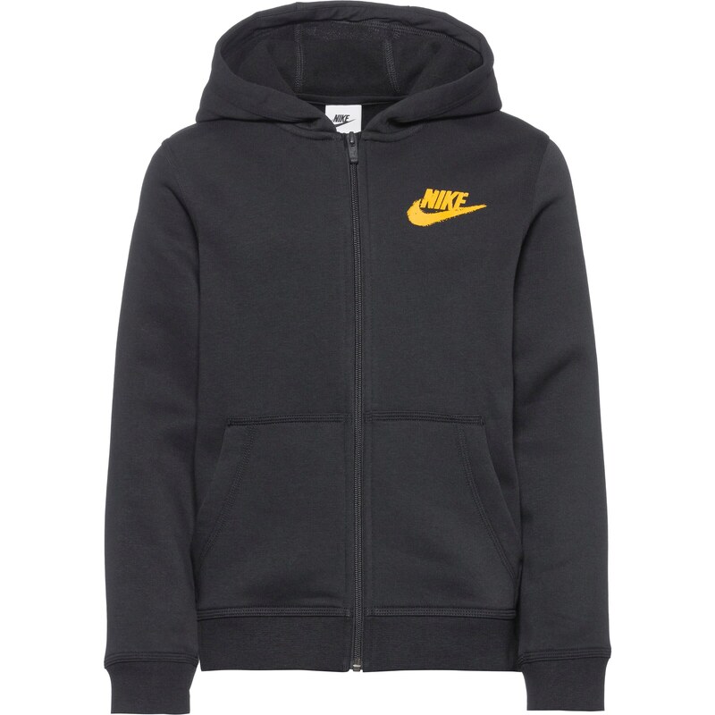 Nike Sportswear Hanorac galben / gri închis / portocaliu / negru
