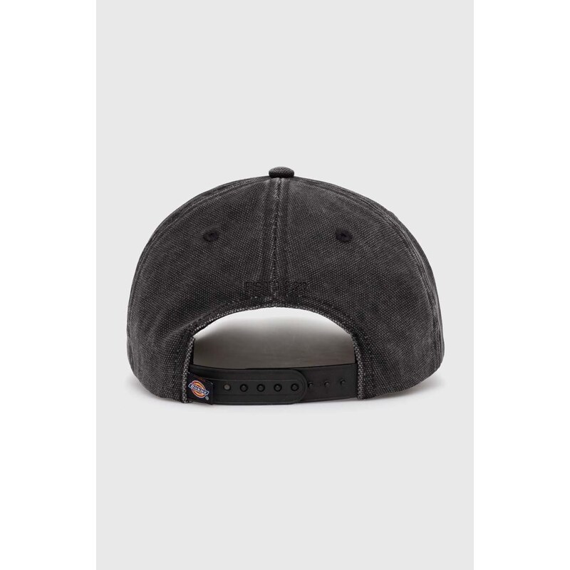 Dickies șapcă de baseball din bumbac culoarea negru, cu imprimeu