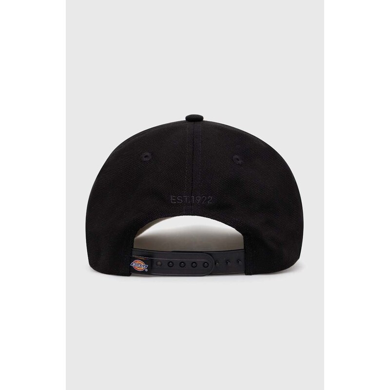 Dickies șapcă de baseball din bumbac KEYSVILLE CAP culoarea negru, cu imprimeu, DK0A4YPA