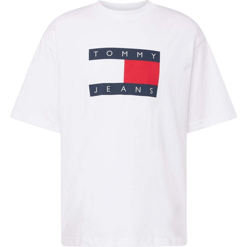 Tommy Jeans Tricou bleumarin / roșu / alb